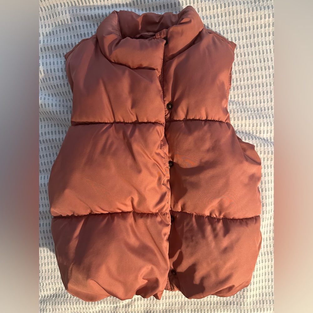 Old Navy Kids Puffer Vest - Rust Orange